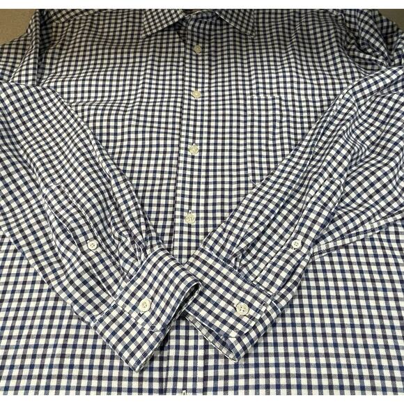 Viyella Wool Cotton Blend Long Sleeve Button Down Shirt Mens 17” (43cm) - Picture 7 of 10